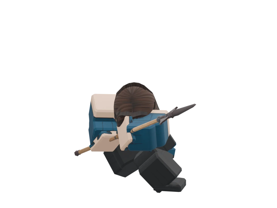 Spear Jump Landing, R15 animation preview