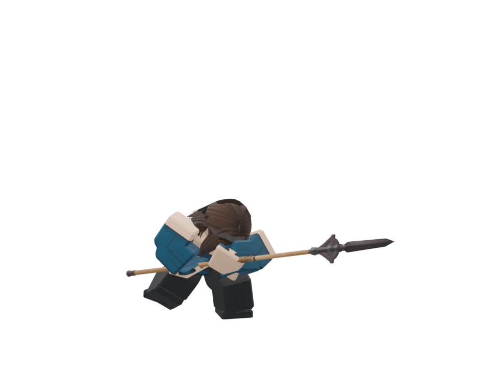 Diagonal Spear Strike, R15 animation preview