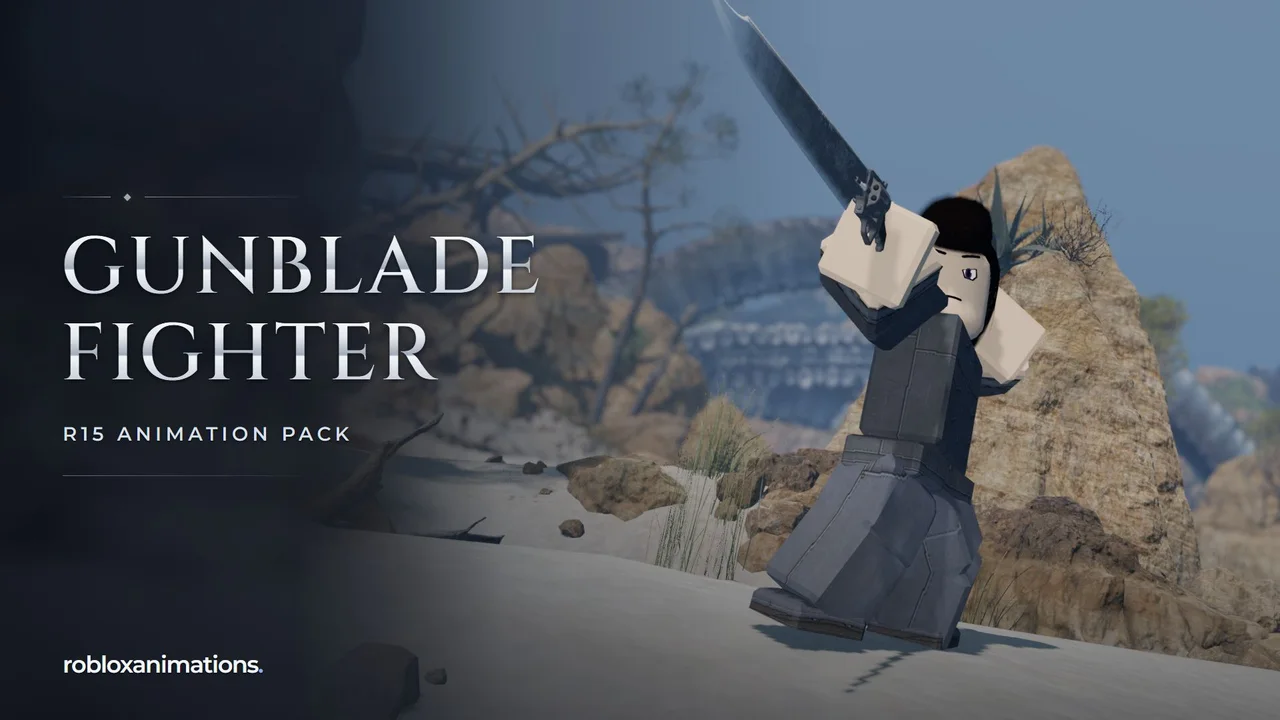 Gunblade Fighter Animation Pack R15