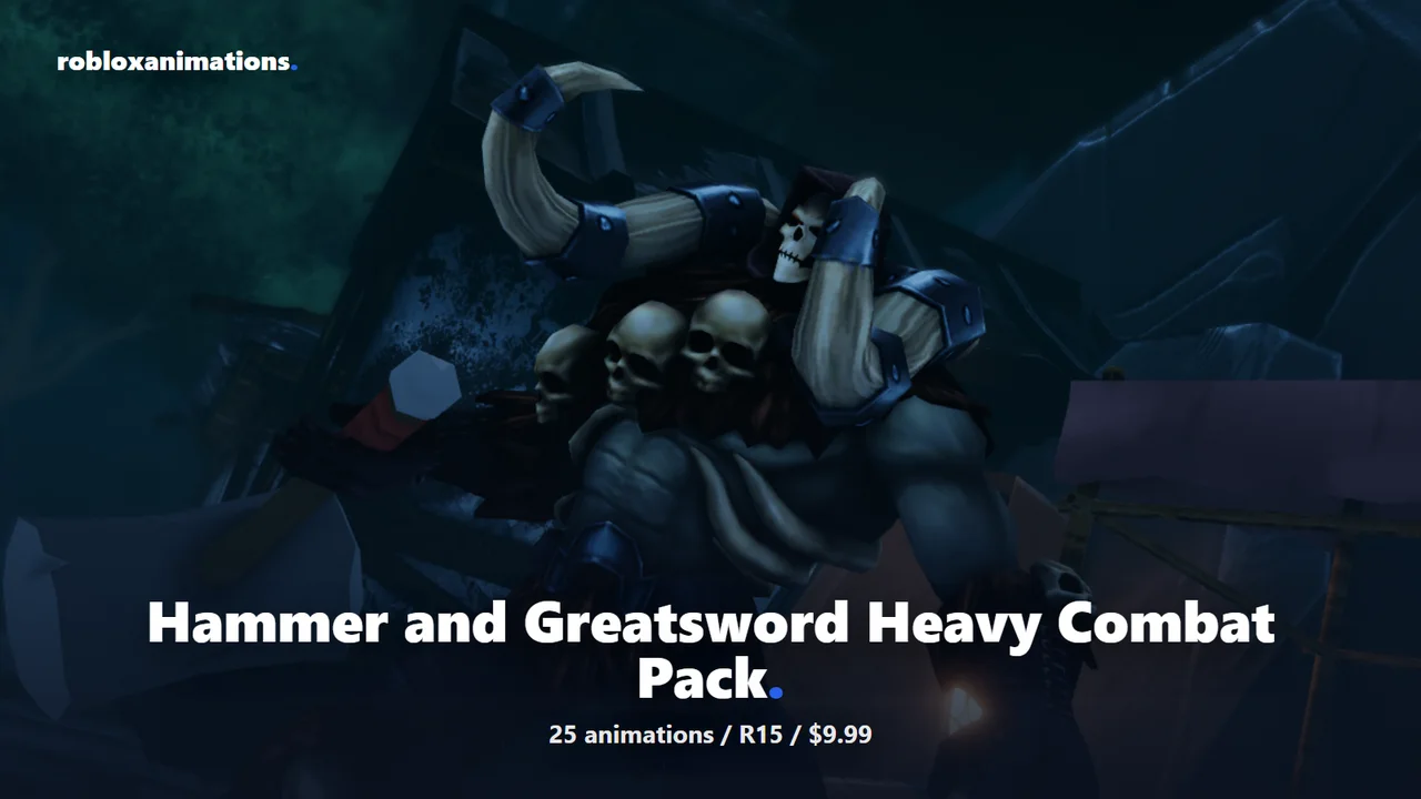 Hammer and Greatsword Heavy Combat Pack R15 thumbnail
