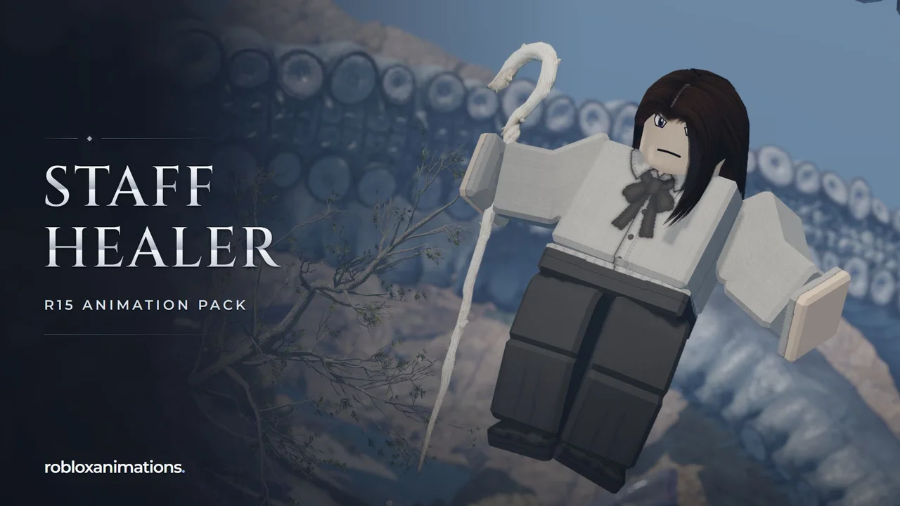 Staff Healer Animation Pack R15